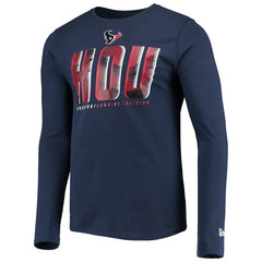 Houston Texans New Era Combine Authentic Static Abbreviation Long Sleeve T-Shirt - Navy outlet
