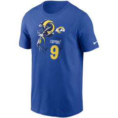 Matthew Stafford Los Angeles Rams Player Graphic T-Shirt - Royal cheap