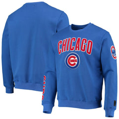 Chicago Cubs Pro Standard Stacked Logo Pullover Sweatshirt Royal