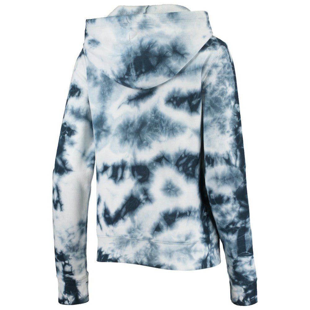 Boston Red Sox Women's Tie-Dye Fleece Full-Zip Hoodie Navy