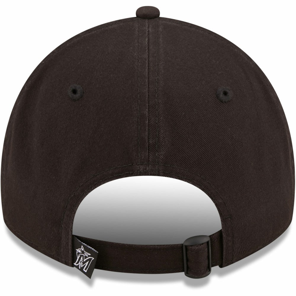 Miami Marlins Black On Black Core Classic 2.0 9TWENTY Adjustable Hat