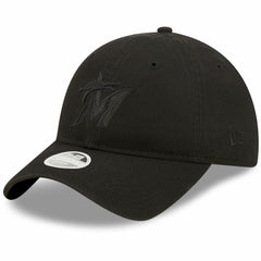 Miami Marlins Women's Black on Black Core Classic II 9TWENTY Adjustable Hat
