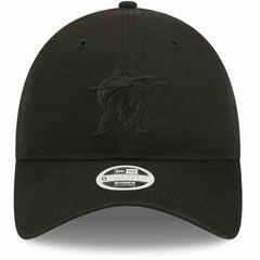Miami Marlins Women's Black on Black Core Classic II 9TWENTY Adjustable Hat