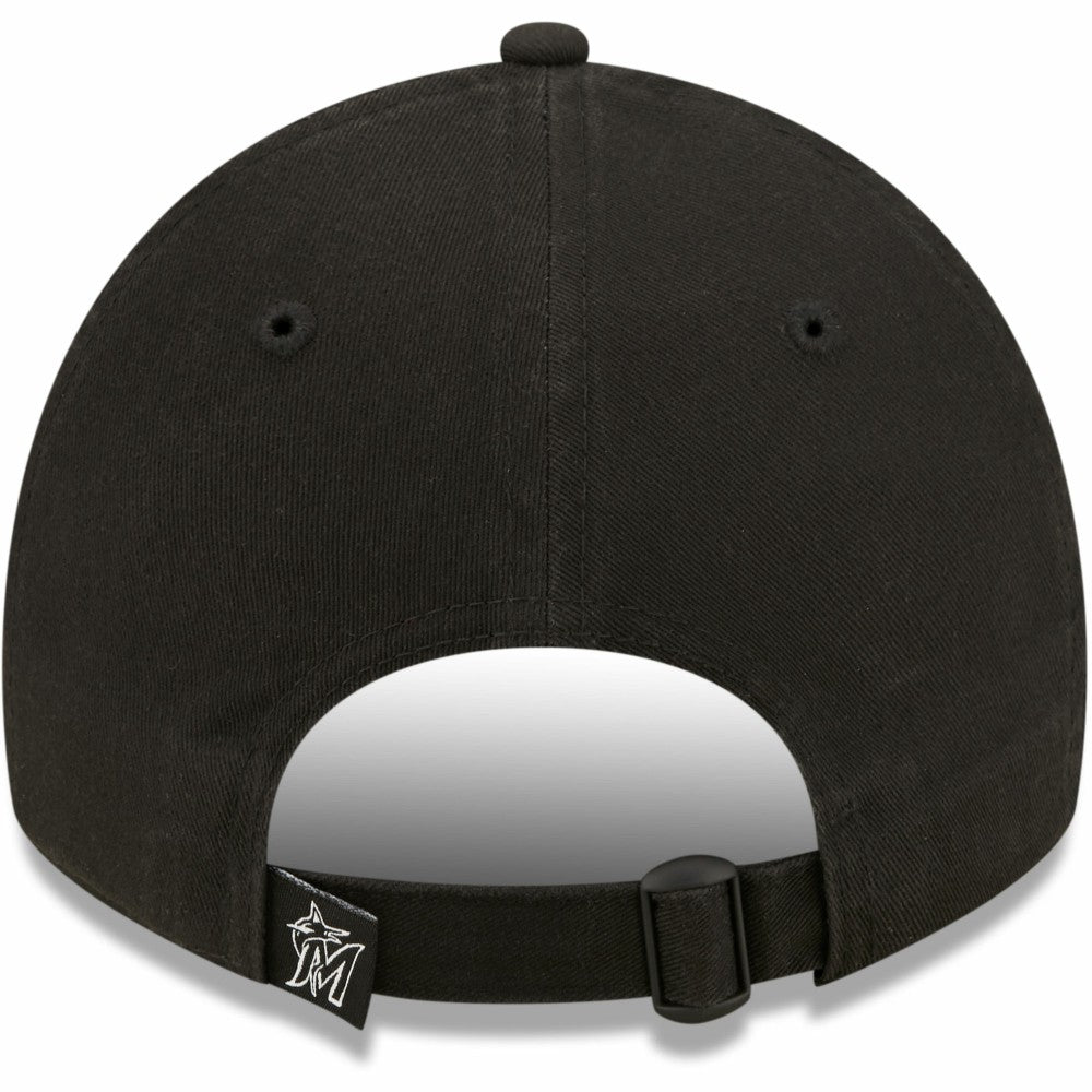 Miami Marlins Women's Black on Black Core Classic II 9TWENTY Adjustable Hat
