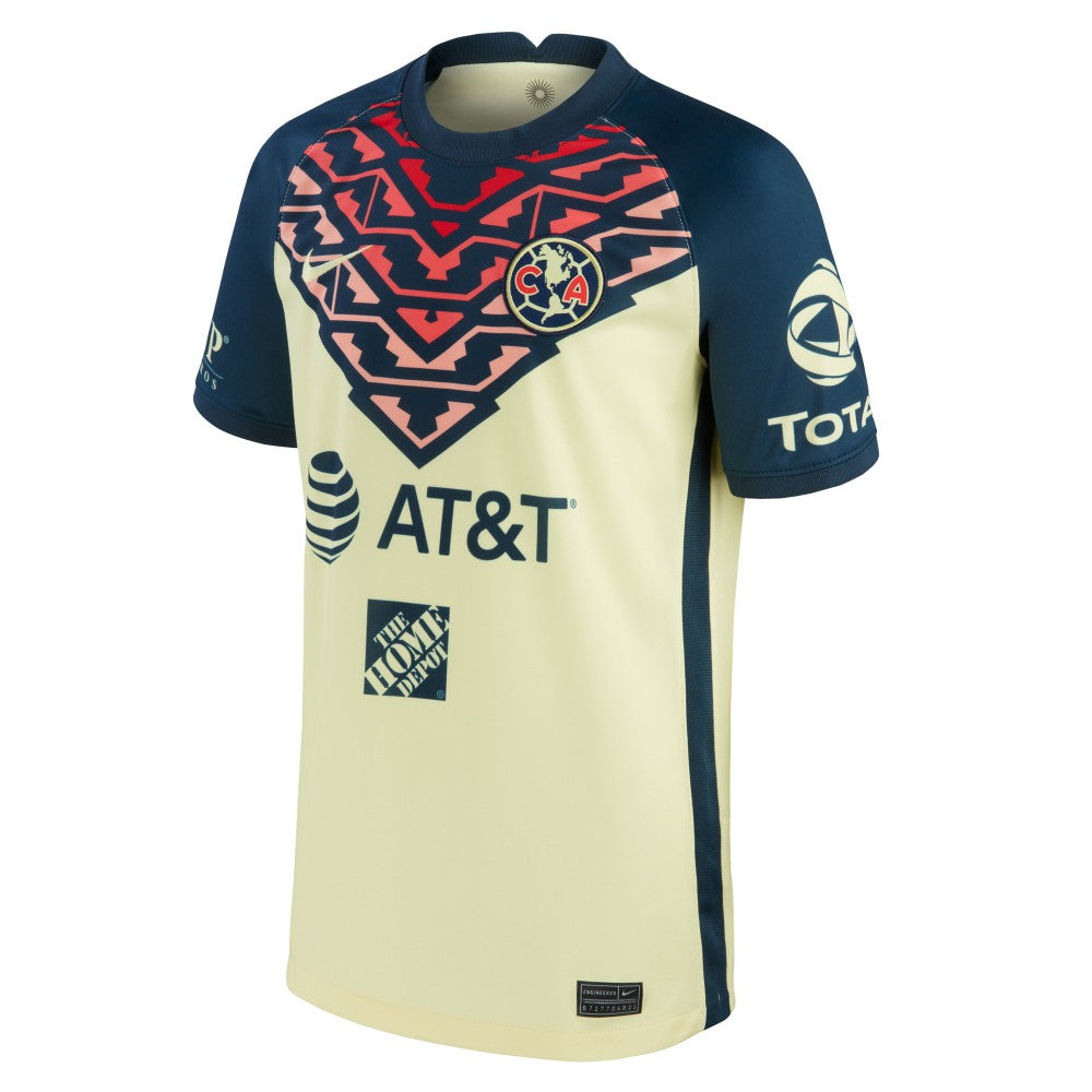 Club America Youth 2021/22 Home Breathe Stadium Replica Jersey - Yellow online
