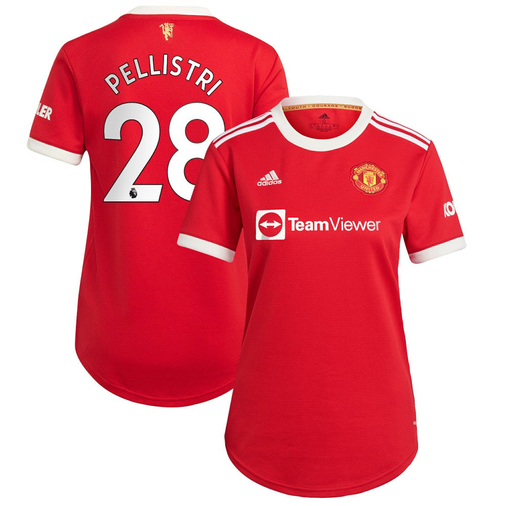Facundo Pellistri Manchester United Women's 2021/22 Home Replica Player Jersey - Red shop