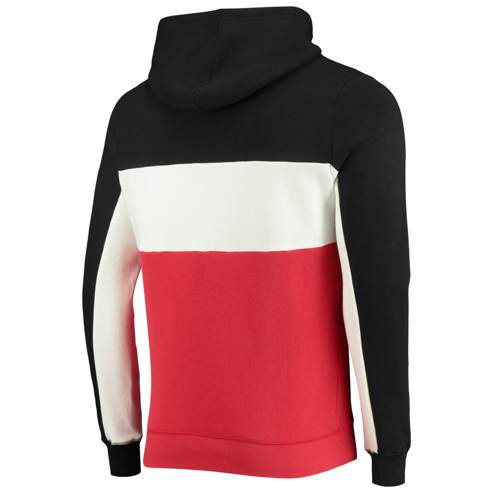 Toronto Raptors Junk Food Wordmark Colorblock Fleece Pullover Hoodie - Black/White cheap