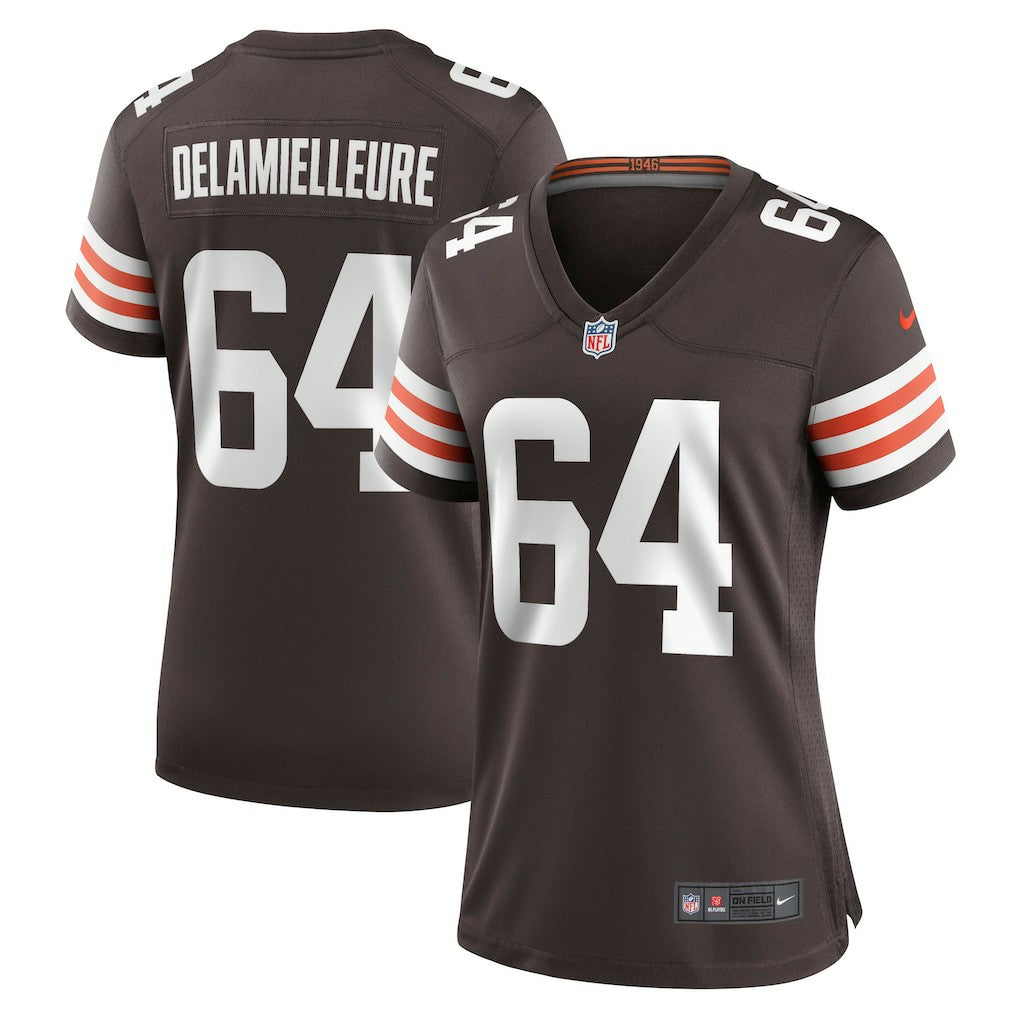 Joe DeLamielleure Cleveland Browns Women's Game Retired Player Jersey - Brown on sale