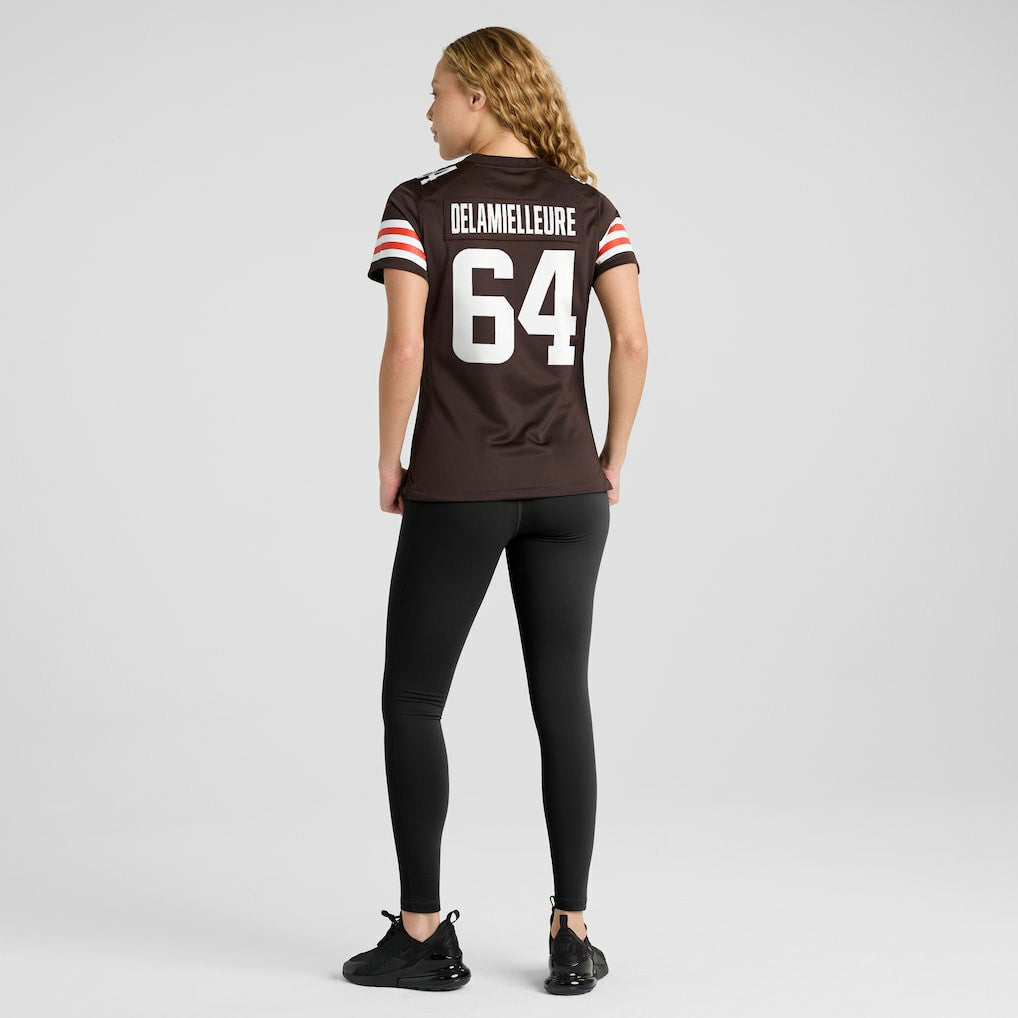 Joe DeLamielleure Cleveland Browns Women's Game Retired Player Jersey - Brown on sale