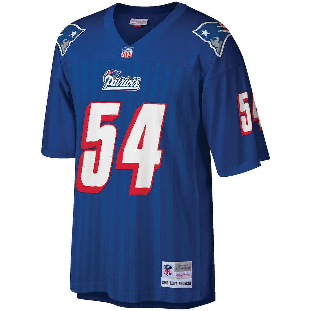 Tedy Bruschi New England Patriots Big & Tall 1996 Retired Player Replica Jersey - Royal for sale