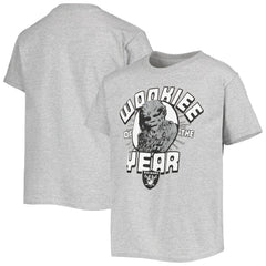 Las Vegas Raiders Junk Food Youth Star Wars Wookie Of The Year T-Shirt - Heathered Gray discount
