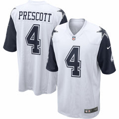 Dak Prescott Dallas Cowboys Alternate Game Team Jersey - White for sale
