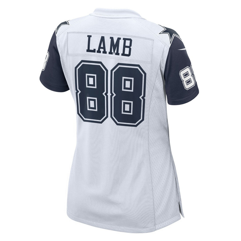CeeDee Lamb Dallas Cowboys Women's 2nd Alternate Game Jersey - White for sale