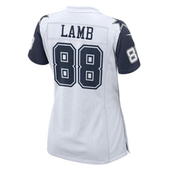 CeeDee Lamb Dallas Cowboys Women's 2nd Alternate Game Jersey - White for sale