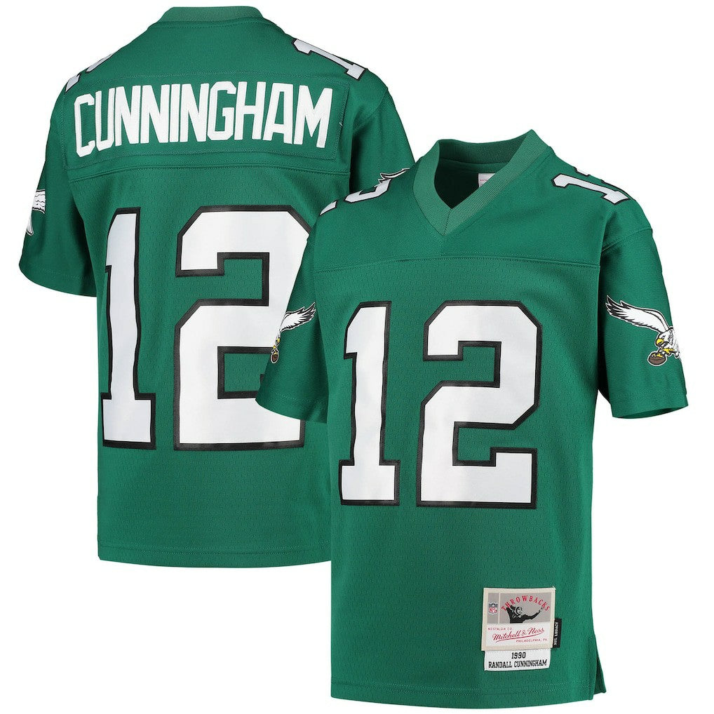 Randall Cunningham Philadelphia Eagles Youth 1990 Retired Player Legacy Jersey - Kelly Green sale