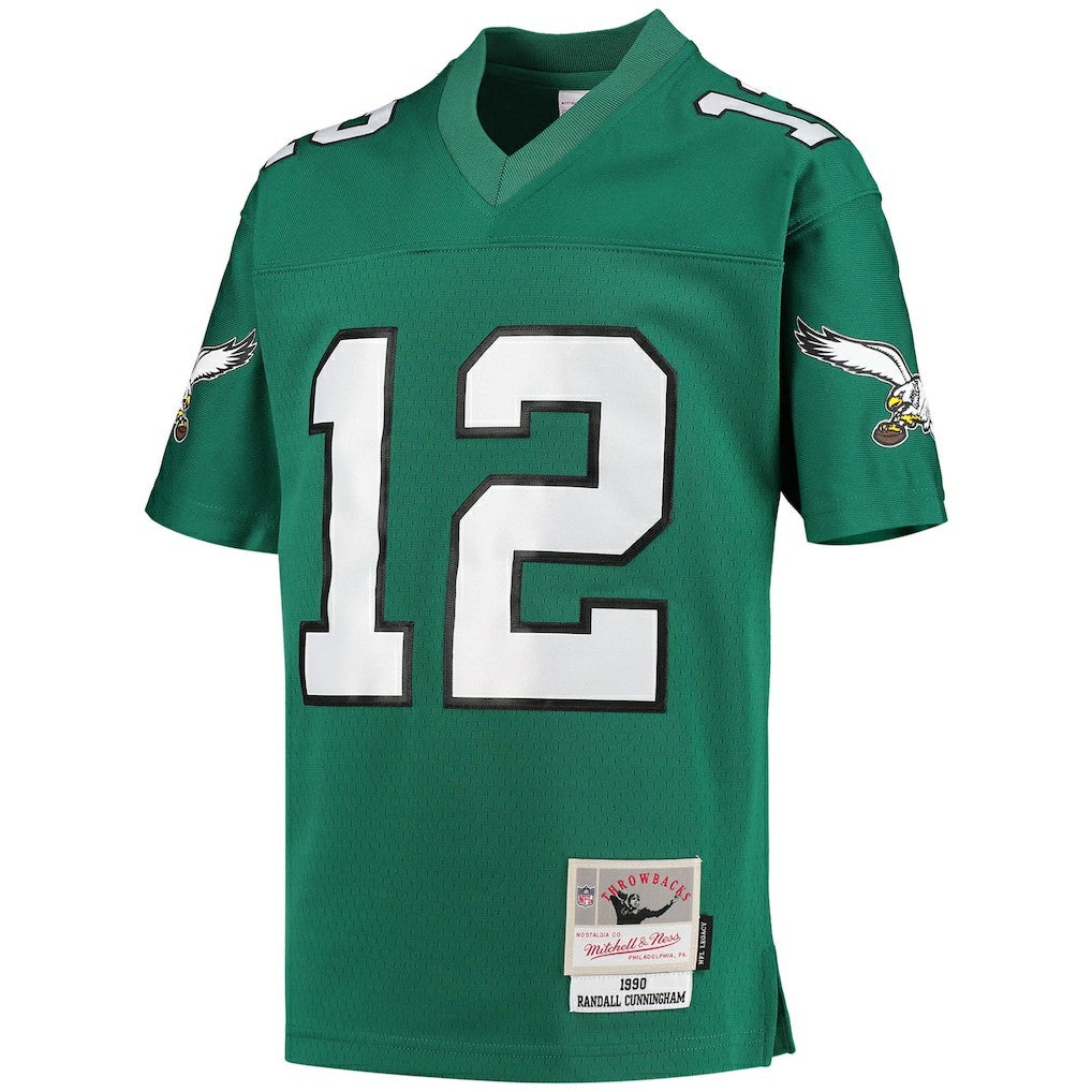 Randall Cunningham Philadelphia Eagles Youth 1990 Retired Player Legacy Jersey - Kelly Green sale
