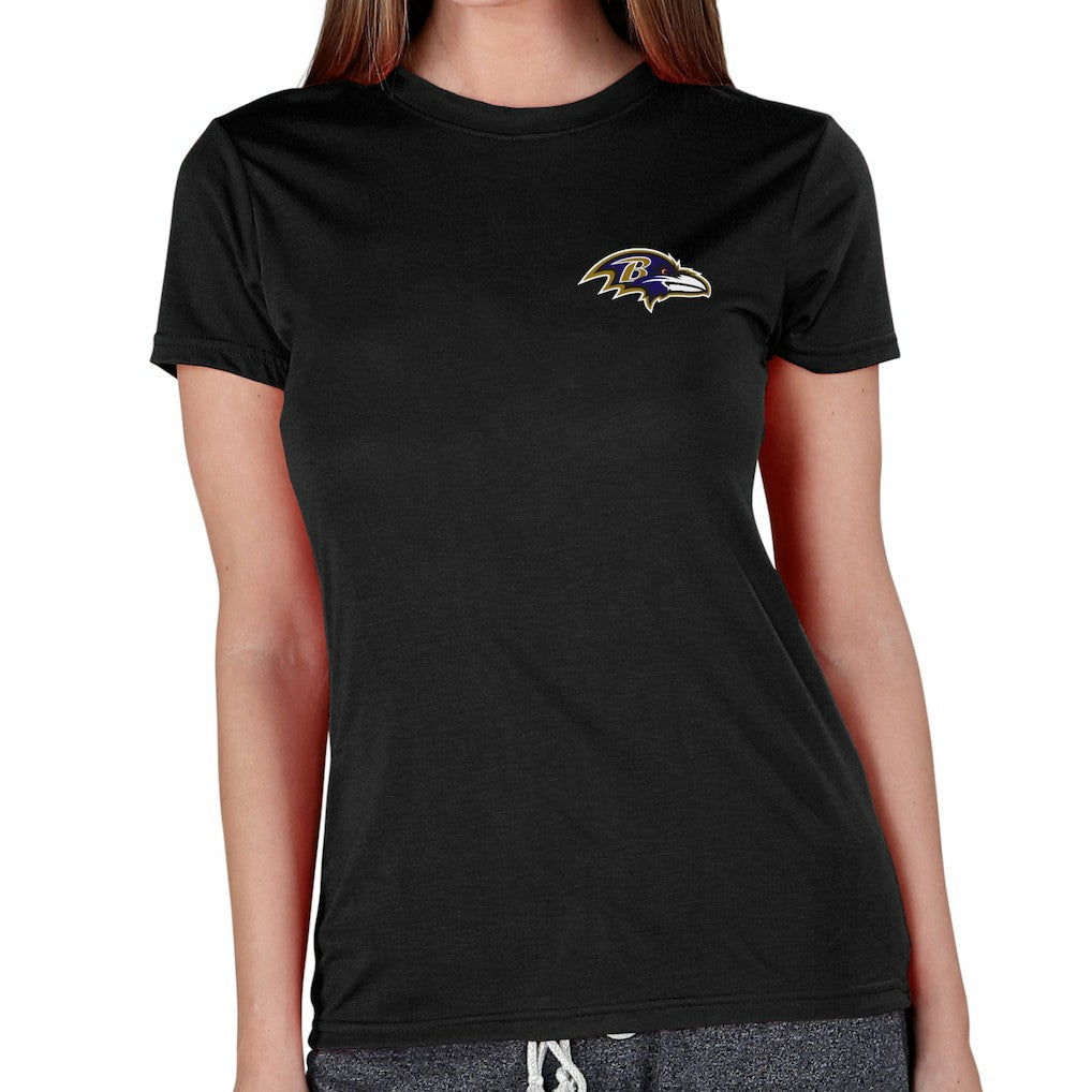 Baltimore Ravens Concepts Sport Women's Marathon Knit Lounge Top - Black sale