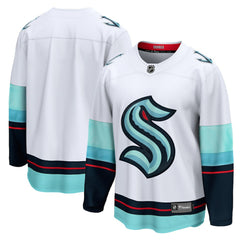Seattle Kraken Fanatics Away Breakaway Jersey - White Jerseys