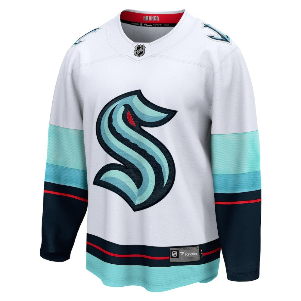 Seattle Kraken Fanatics Away Breakaway Jersey - White Jerseys