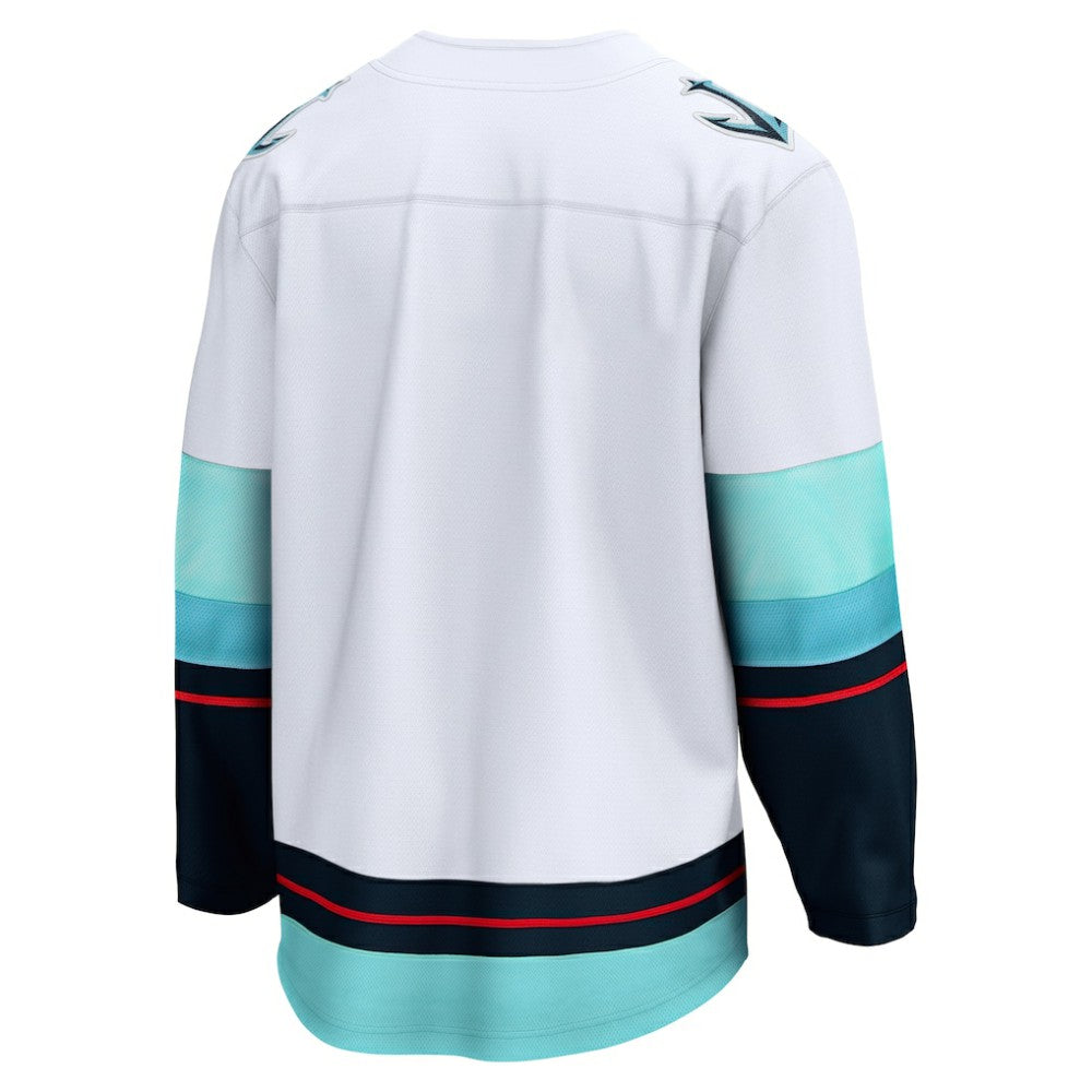 Seattle Kraken Fanatics Away Breakaway Jersey - White Jerseys