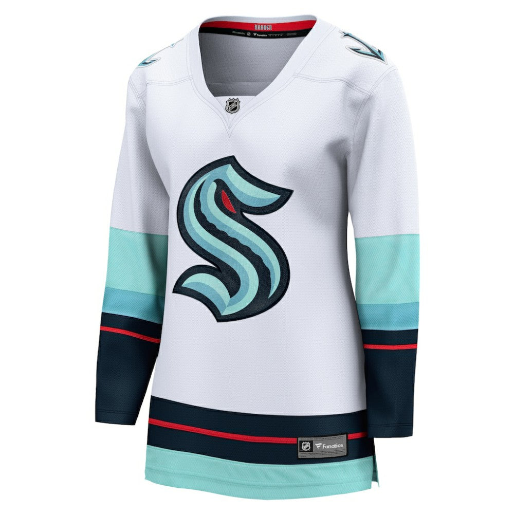 Seattle Kraken Fanatics Women's Away Breakaway Jersey - White Jerseys