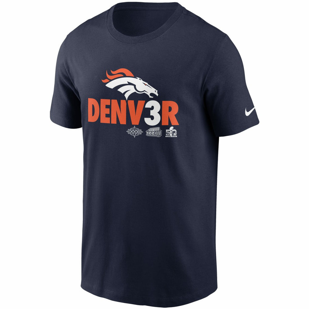 Denver Broncos Hometown Collection Denv3r T-Shirt - Navy sale