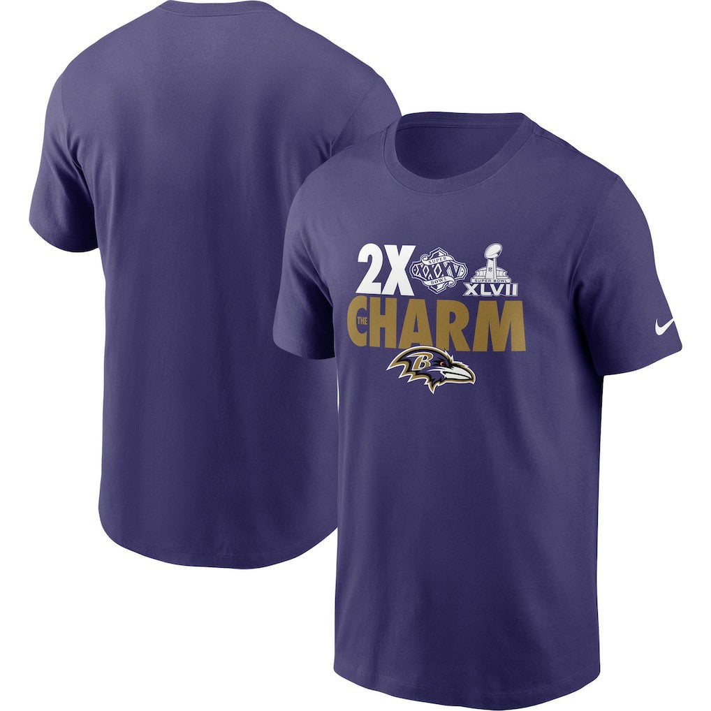 Baltimore Ravens Hometown Collection 2x Super Bowl Champions T-Shirt - Purple sale