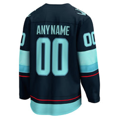 Seattle Kraken Fanatics Home Breakaway Custom Jersey - Deep Sea Blue Jerseys