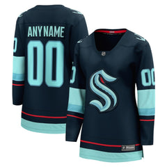 Seattle Kraken Fanatics Women's Home Breakaway Custom Jersey - Deep Sea Blue Jerseys