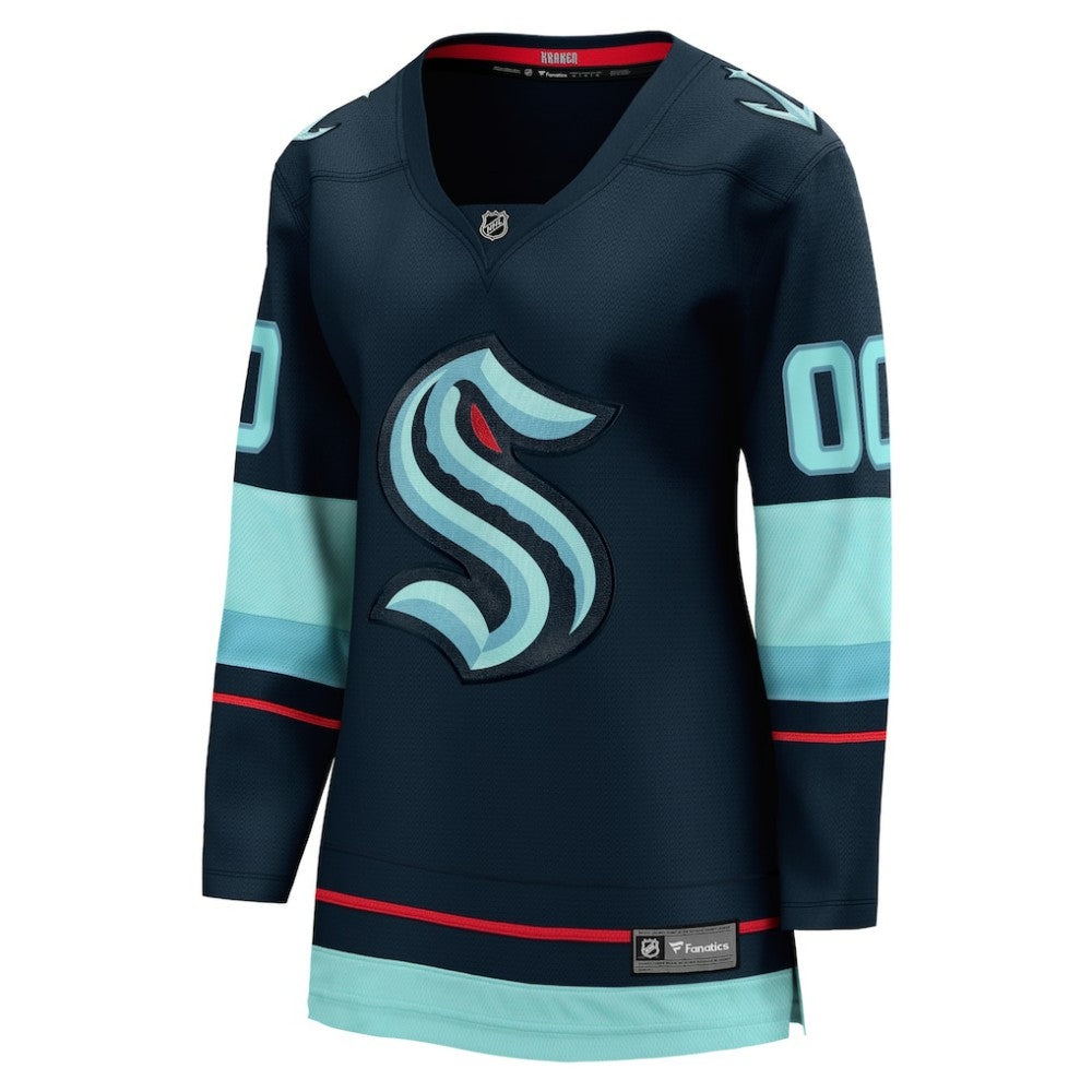 Seattle Kraken Fanatics Women's Home Breakaway Custom Jersey - Deep Sea Blue Jerseys