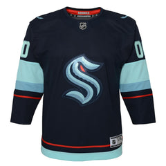 Seattle Kraken Youth Home Premier Custom Jersey - Navy Jerseys