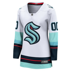 Seattle Kraken Fanatics Women's Away Breakaway Custom Jersey - White Jerseys