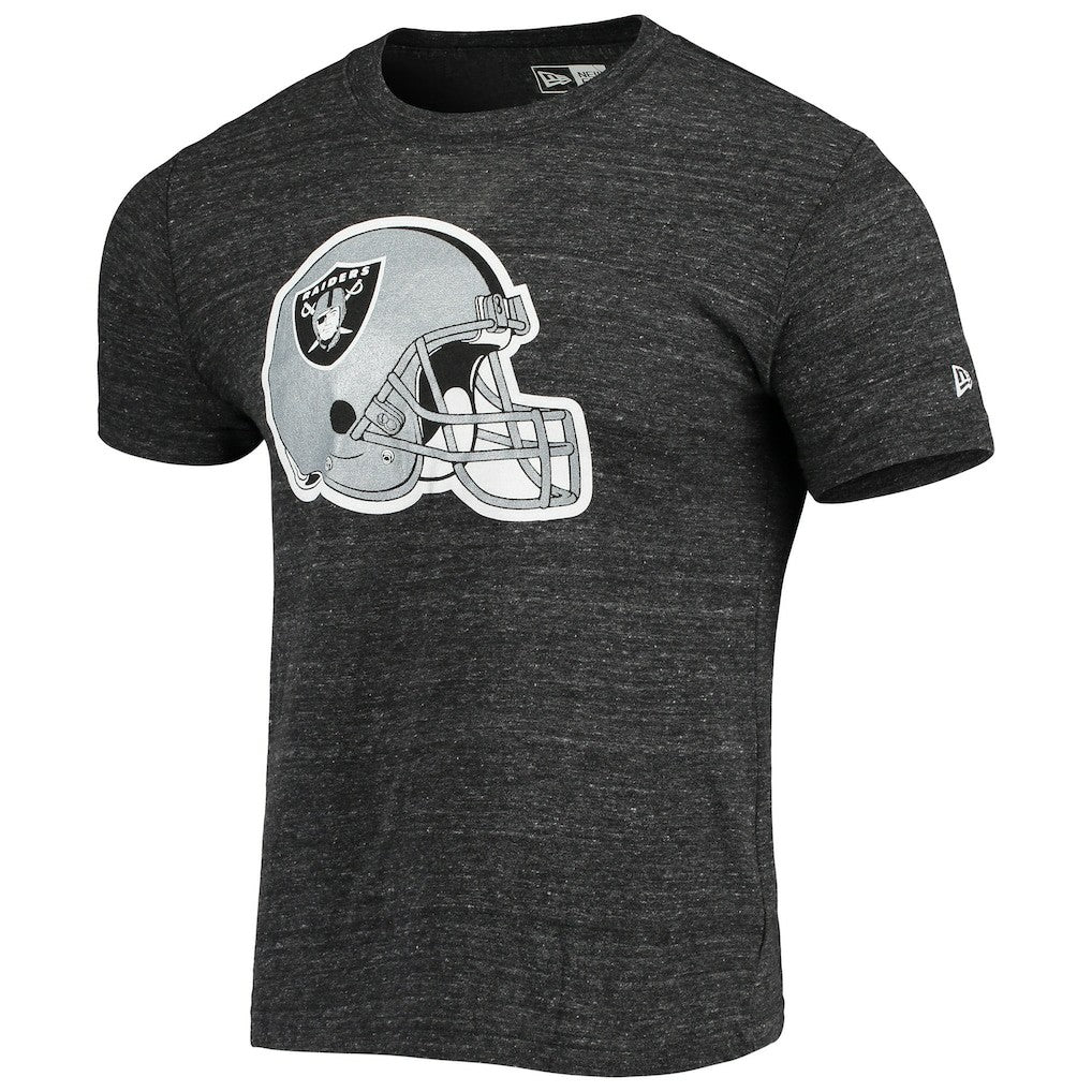 Las Vegas Raiders New Era Helmet Logo Tri-Blend T-Shirt - Black online