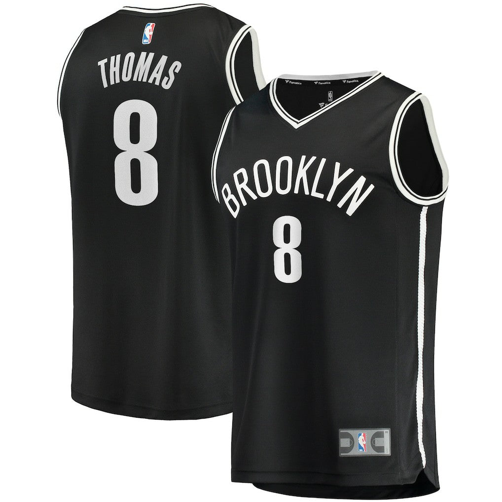 Cam Thomas Brooklyn Nets 2021 NBA Draft First Round Pick Fast Break Replica Jersey Black - Icon Edition sale