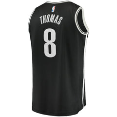 Cam Thomas Brooklyn Nets 2021 NBA Draft First Round Pick Fast Break Replica Jersey Black - Icon Edition sale