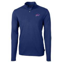 Buffalo Bills Cutter & Buck Virtue Eco Pique Recycled Quarter-Zip Pullover Jacket - Royal discount
