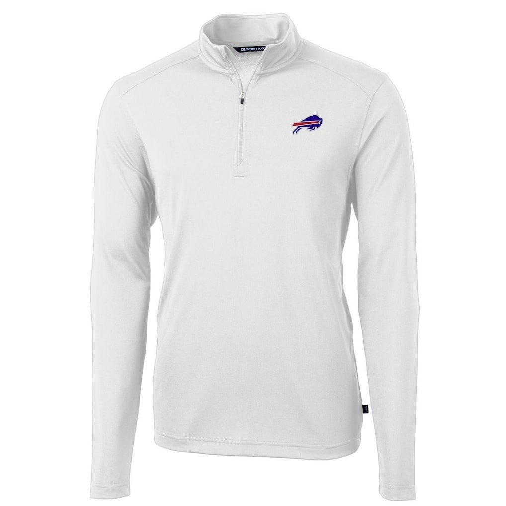 Buffalo Bills Cutter & Buck Virtue Eco Pique Recycled Quarter-Zip Pullover Jacket - White online
