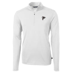 Atlanta Falcons Cutter & Buck Virtue Eco Pique Recycled Quarter-Zip Pullover Jacket - White online
