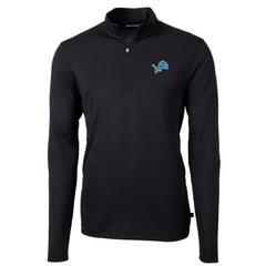 Detroit Lions Cutter & Buck Virtue Eco Pique Recycled Quarter-Zip Pullover Jacket - Black online