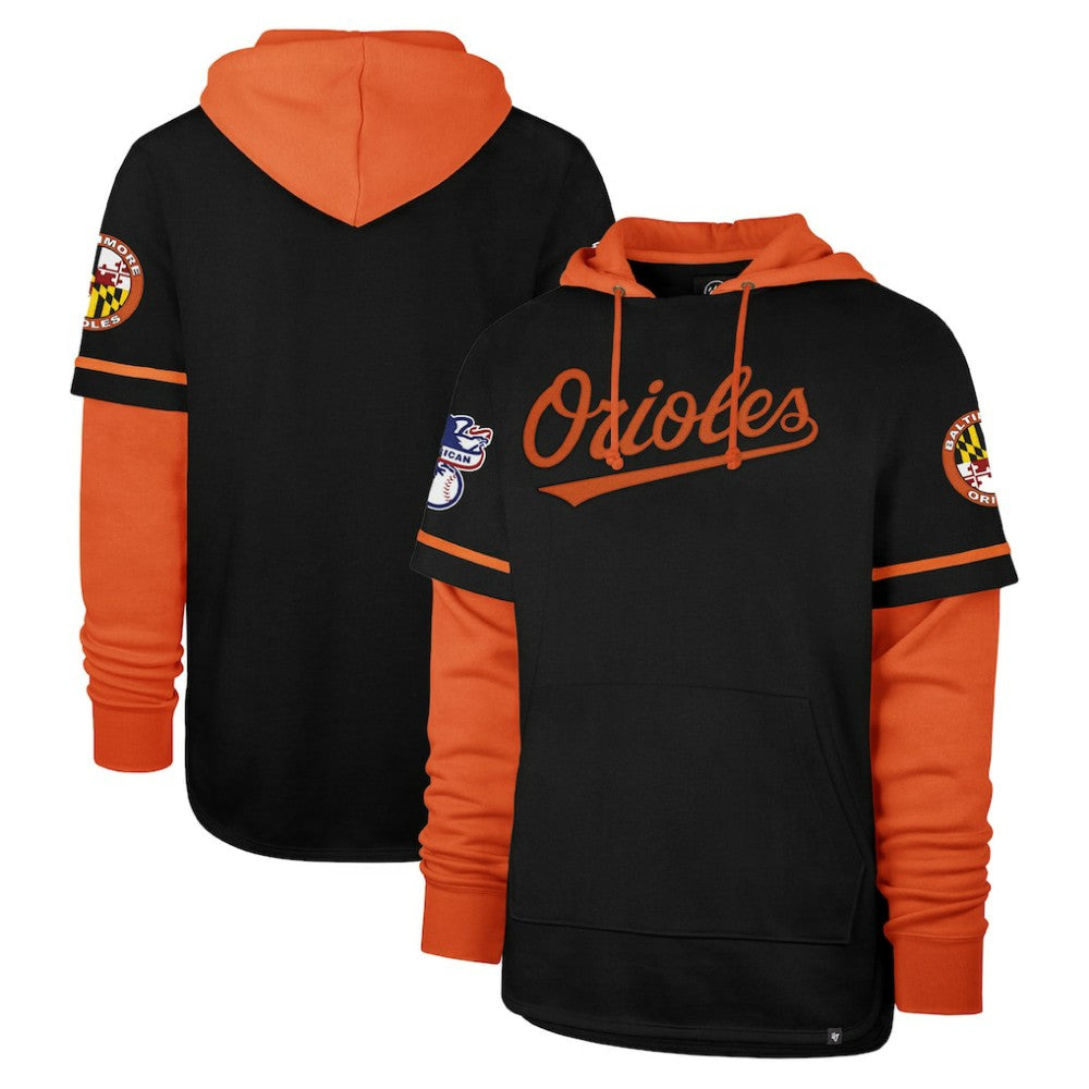 Baltimore Orioles Trifecta Shortstop Pullover Hoodie Black