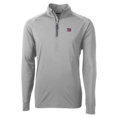New York Giants Cutter & Buck Big & Tall Adapt Eco Knit Quarter-Zip Pullover Jacket - Gray sale