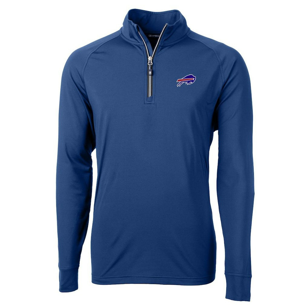 Buffalo Bills Cutter & Buck Big & Tall Adapt Eco Knit Quarter-Zip Pullover Jacket - Royal online