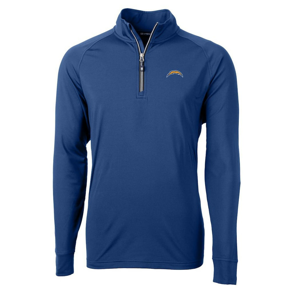 Los Angeles Chargers Cutter & Buck Big & Tall Adapt Eco Knit Quarter-Zip Pullover Jacket - Royal outlet