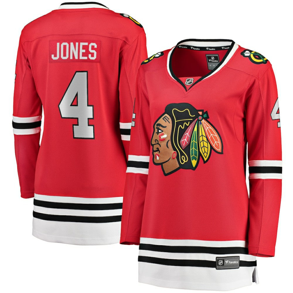 Seth Jones Chicago Blackhawks Fanatics Women's Home Breakaway Player Jersey - Red Jerseys