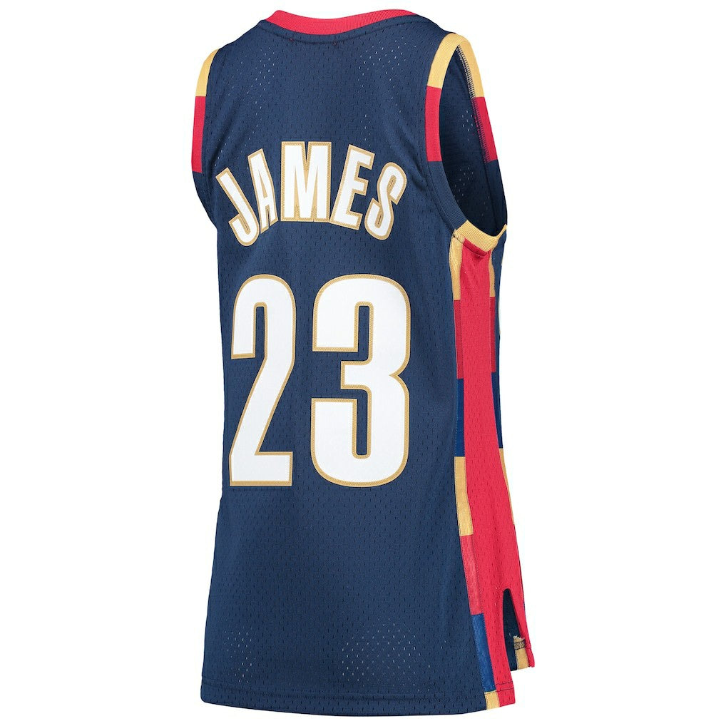 LeBron James Cleveland Cavaliers Women's Hardwood Classics Swingman Jersey sale - Navy sale