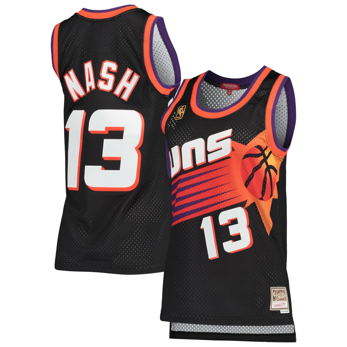 Steve Nash Phoenix Suns Women's Hardwood Classics Swingman Jersey - Black for sale