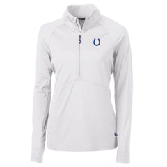 Indianapolis Colts Cutter & Buck Women's Adapt Eco Knit Half-Zip Pullover Jacket - White sale
