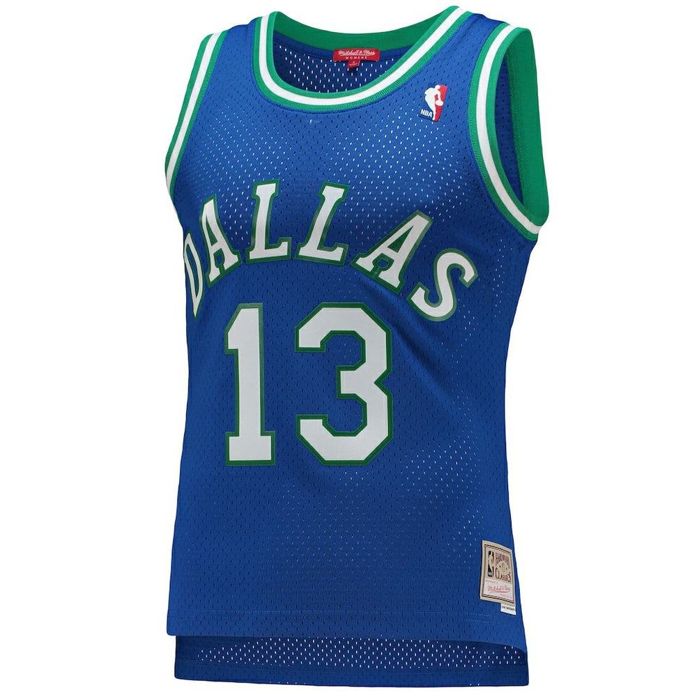 Steve Nash Dallas Mavericks Women's 1998/99 Hardwood Classics Swingman Jersey sale - Blue online
