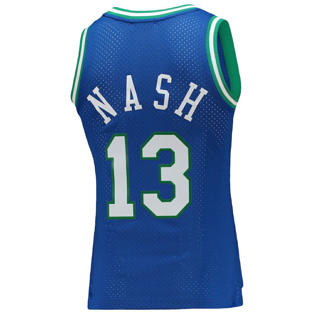 Steve Nash Dallas Mavericks Women's 1998/99 Hardwood Classics Swingman Jersey sale - Blue online
