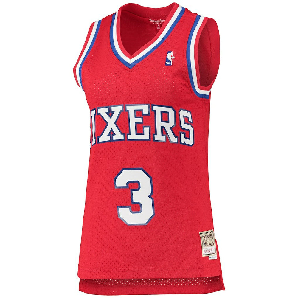 Allen Iverson Philadelphia 76ers Women's 2002/03 Hardwood Classics Swingman Jersey - Red outlet